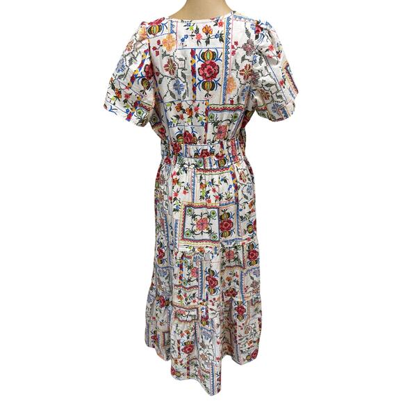 Anthropologie Maxi Dress Somerset 100% Cotton Floral Print size Small - Picture 7 of 10